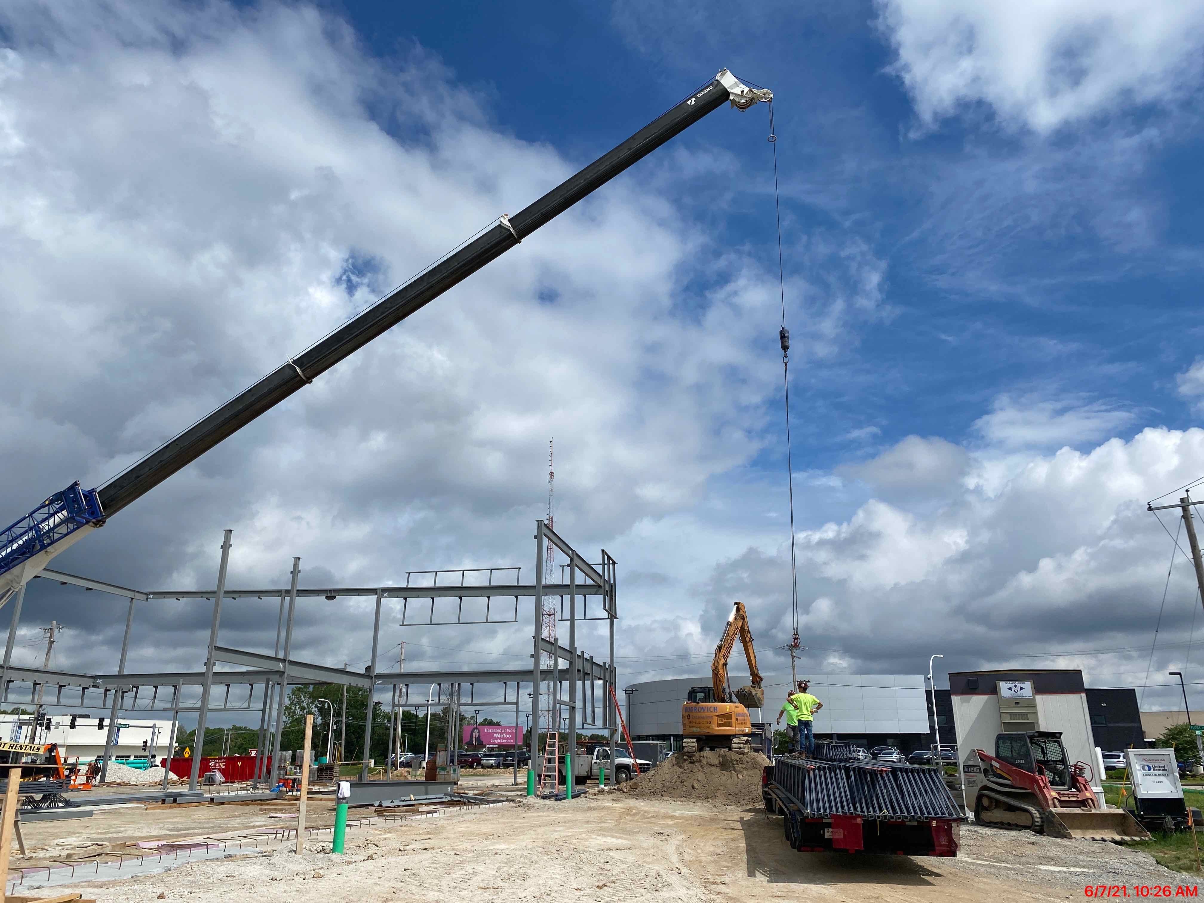 industrial warehouse construction project