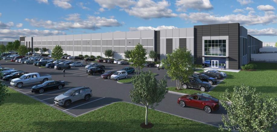 industrial warehouse construction project