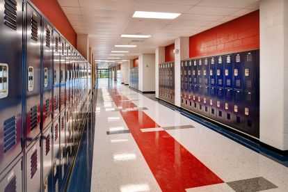 Liberty High School Hallway lockers